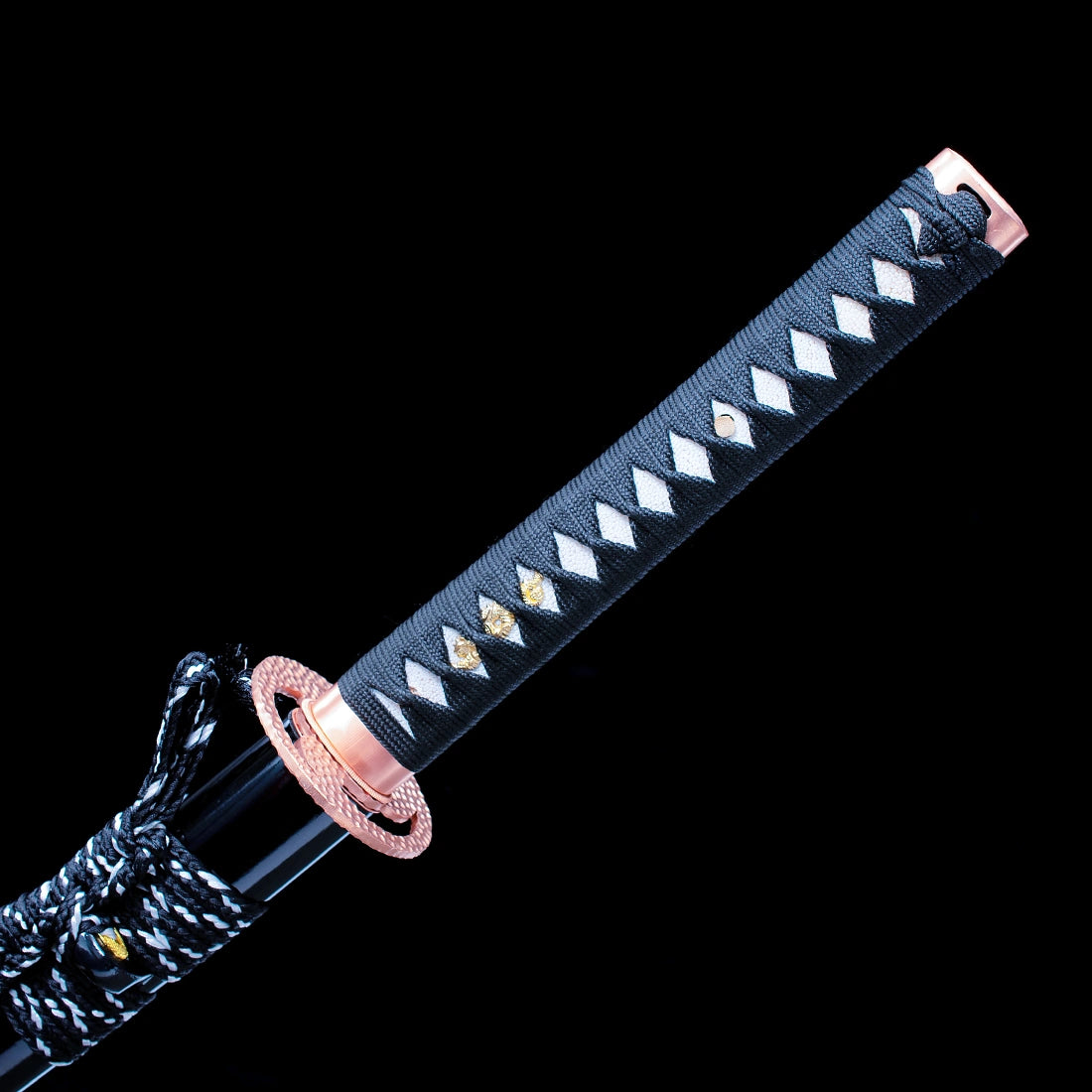 Real Katana Sword – High Performance T10 Carbon Steel Blade – Black – Full Tang