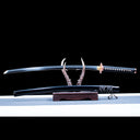 Real Katana Sword – High Performance T10 Carbon Steel Blade – Black – Full Tang