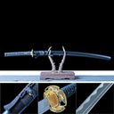 Authentic Katana – Handmade 1060 Carbon Steel Blade – Full Tang – Black Scabbard – Collector’s Edition