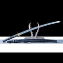 Authentic Katana – Handmade 1060 Carbon Steel Blade – Full Tang – Black Scabbard – Collector’s Edition