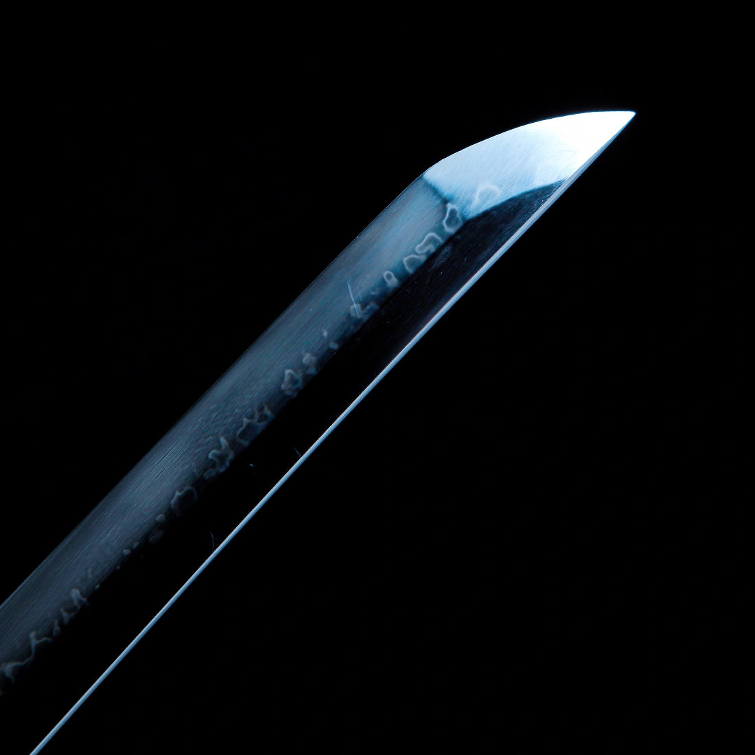 Authentic Katana – Handmade T10 High Carbon Steel Blade – Full Tang – Black Scabbard – Collector’s Edition