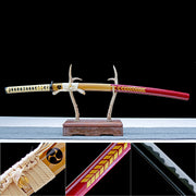 Authentic Katana – High performance Japanese Katana Sword – Black T10 Carbon Steel Blade – Full Tang