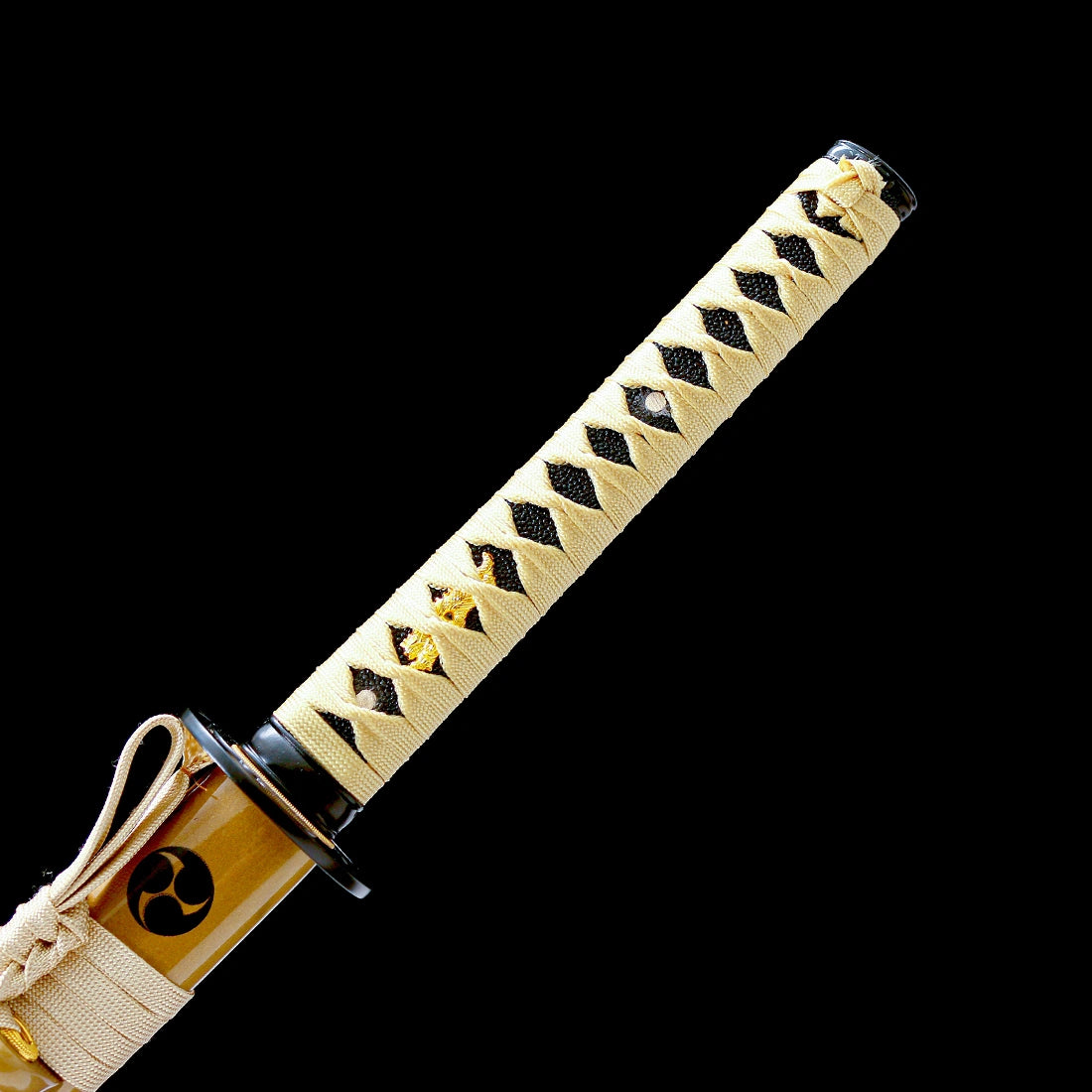 Authentic Katana – High performance Japanese Katana Sword – Black T10 Carbon Steel Blade – Full Tang