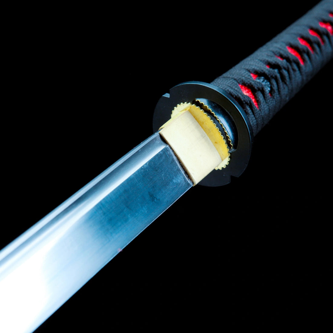 Authentic Ninjato – Handmade T10 Carbon Steel Blade – Full Tang – Red – Collector’s Edition