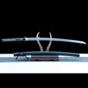 Real Japanese Katana – Handmade 1065 Carbon Steel Blade – Black – Full Tang
