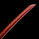 Real Katana Sword – Handmade 1065 Carbon Steel Blade – Gold Scabbard – Full Tang