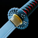 Real Katana Sword – Handmade T10 Carbon Steel Blade – Red – Full Tang – Premium Quality