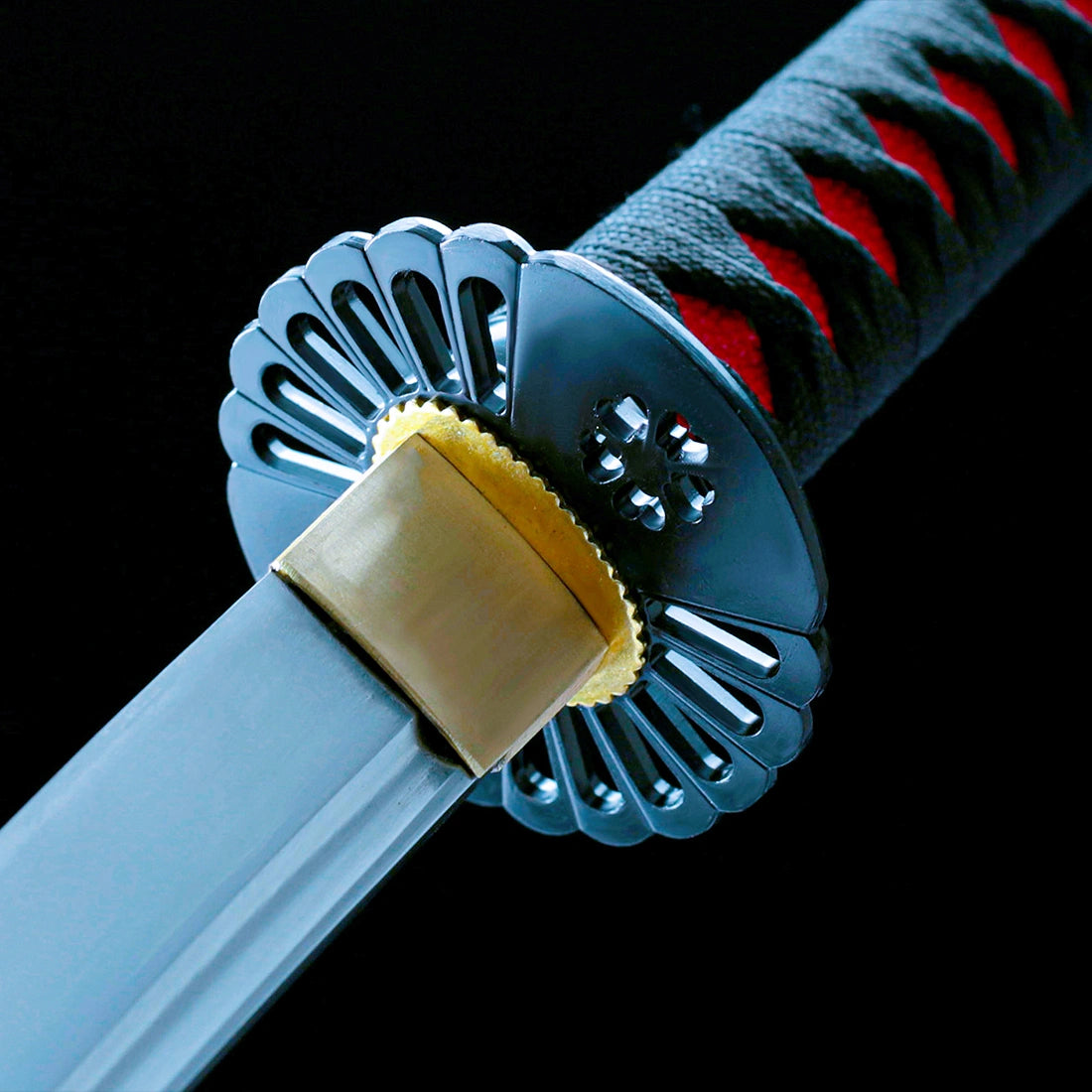 Real Katana Sword – Handmade T10 Carbon Steel Blade – Red – Full Tang – Premium Quality