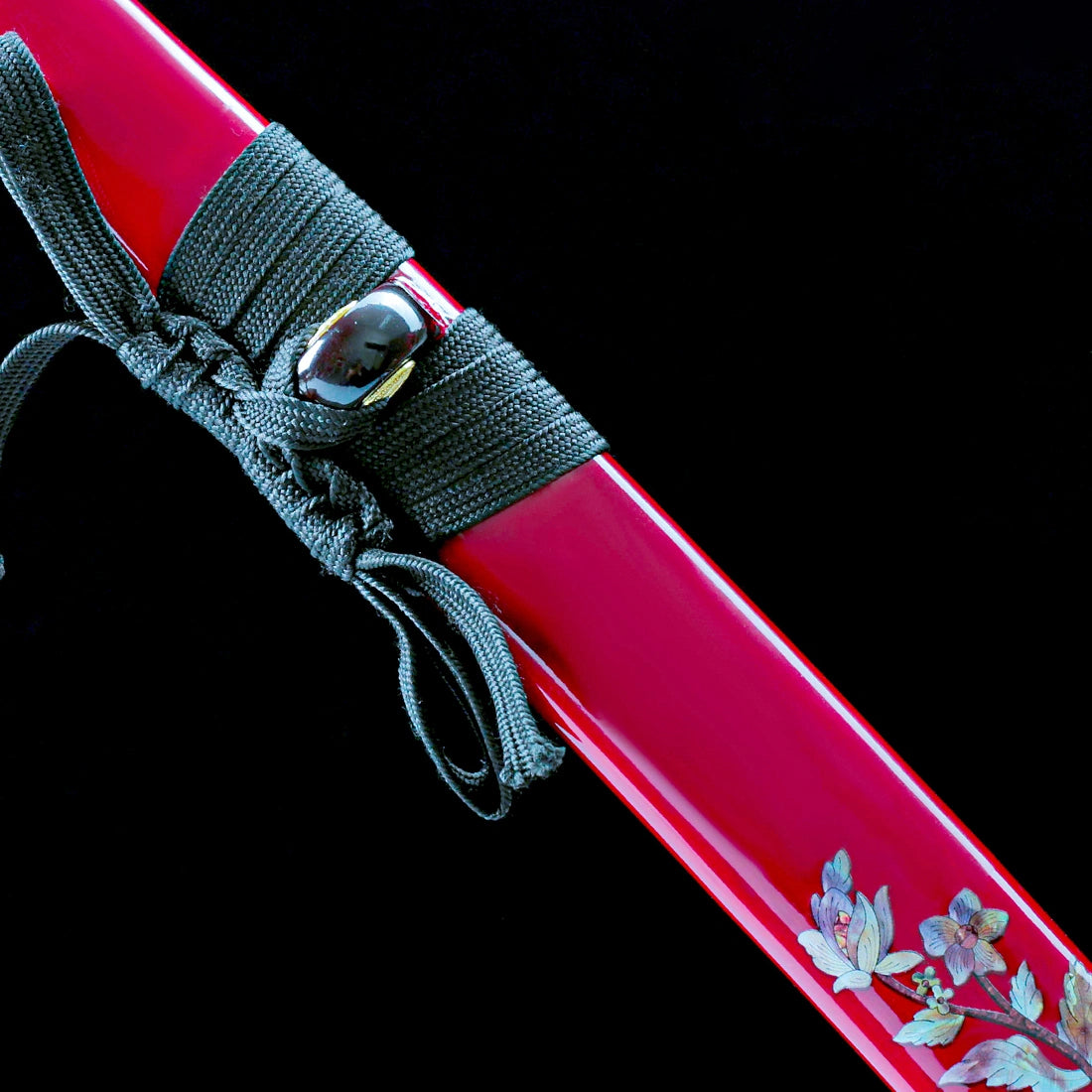 Real Katana Sword – Handmade T10 Carbon Steel Blade – Red – Full Tang – Premium Quality