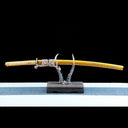 Real Katana Sword – Handmade T10 High Carbon Steel Blade – Gold – Full Tang