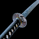 Real Katana Sword – Handmade 1060 Carbon Steel Blade – Full Tang – Gray – Battle Ready