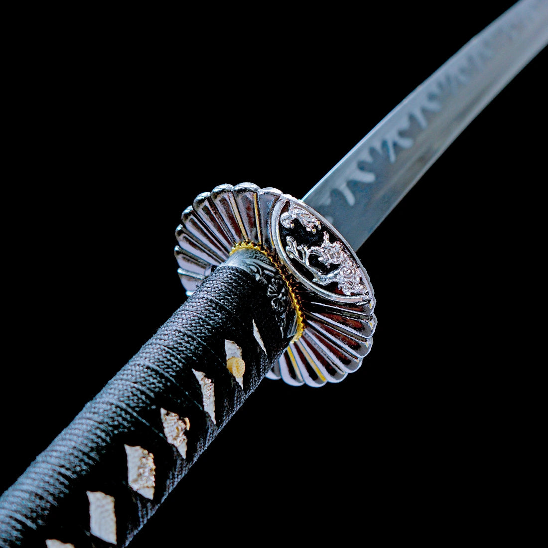 Real Katana Sword – Handmade 1060 Carbon Steel Blade – Full Tang – Gray – Battle Ready