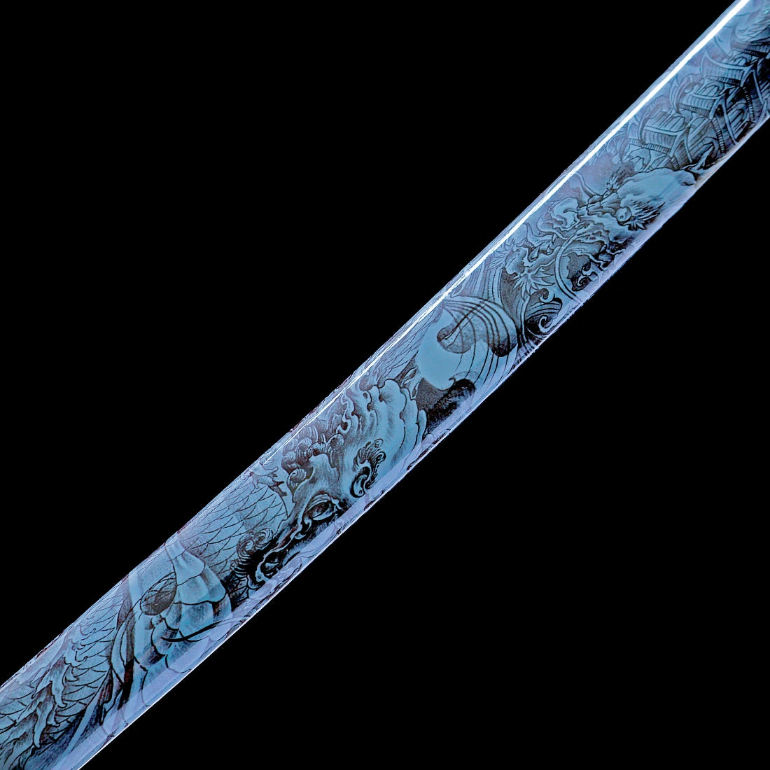 Real Katana Sword – Handmade 1060 Carbon Steel Blade – Full Tang – Gray – Battle Ready