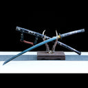 Authentic Japanese Tachi Sword – Full Copper Scabbard – Handmade T10 High Carbon Steel Blade – Full Tang – Battle Ready