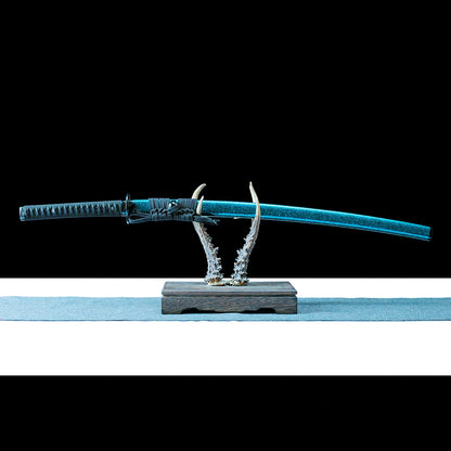 Real Katana Sword – Gray Titanium-Coated Carbon Steel  Blade – Rustproof – High Performance