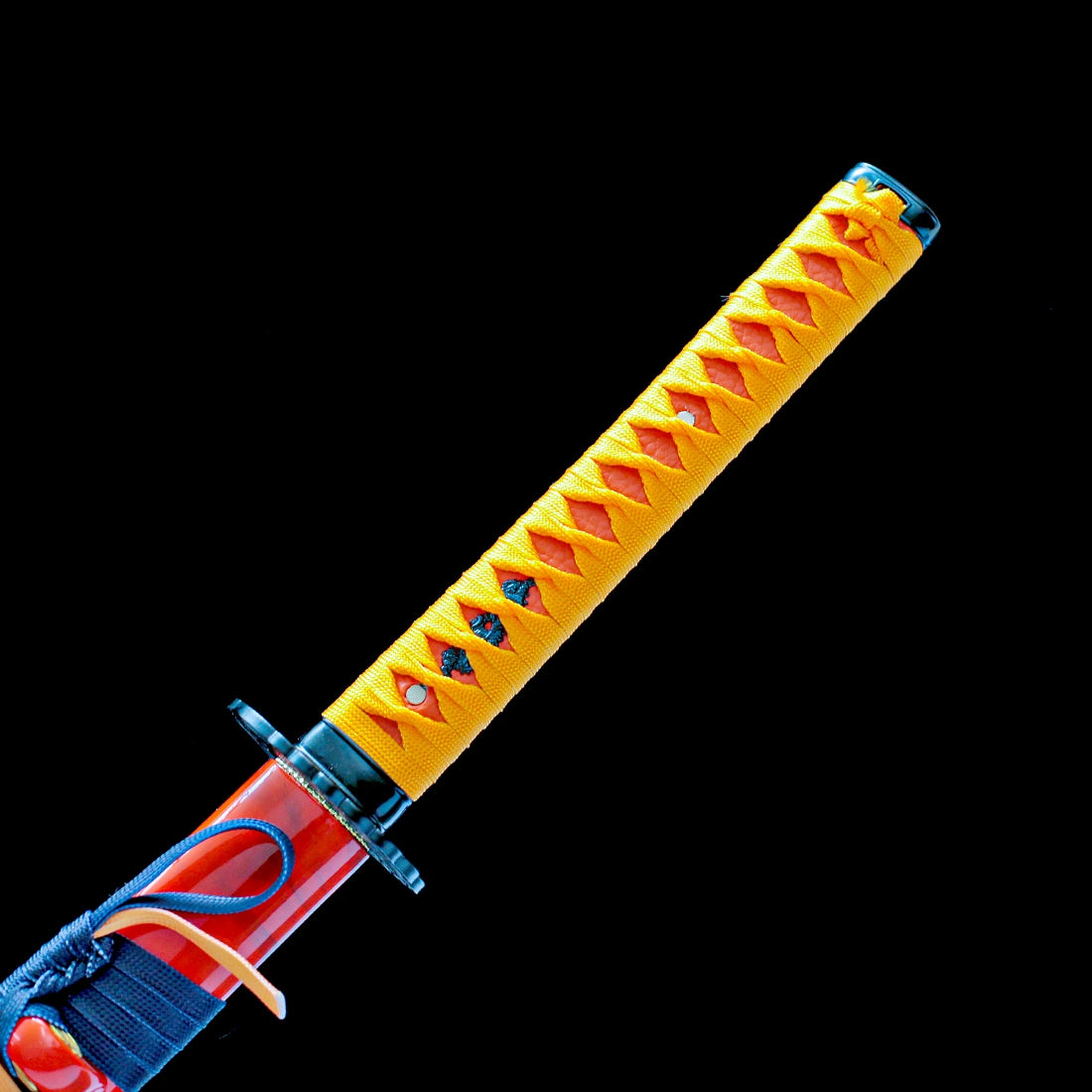 Real Katana – T10 Carbon Steel Blade – Full Tang – Orange Scabbard – Battle Ready