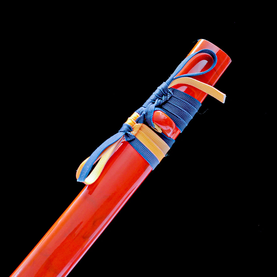 Real Katana – T10 Carbon Steel Blade – Full Tang – Orange Scabbard – Battle Ready