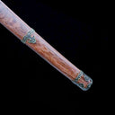 Authentic Tachi Sword – Handmade Damascus Pattern Steel Blade – High Performance – Full Tang – Collector’s Edition