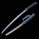 Authentic Tachi Sword – Handmade Damascus Pattern Steel Blade – High Performance – Full Tang – Collector’s Edition