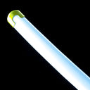 White lacquer saya with contrasting yellow and black end fitting detail