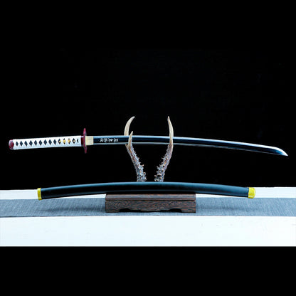 Giyu Tomioka's Sword – Demon Slayer Sword – Kimetsu No Yaiba Sword – Nichirin Sword