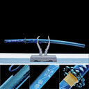 Handmade Samurai Sword – Blue T10 Carbon Steel Blade – Full Tang – High Performance