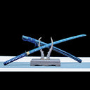 Handmade Samurai Sword – Blue T10 Carbon Steel Blade – Full Tang – High Performance