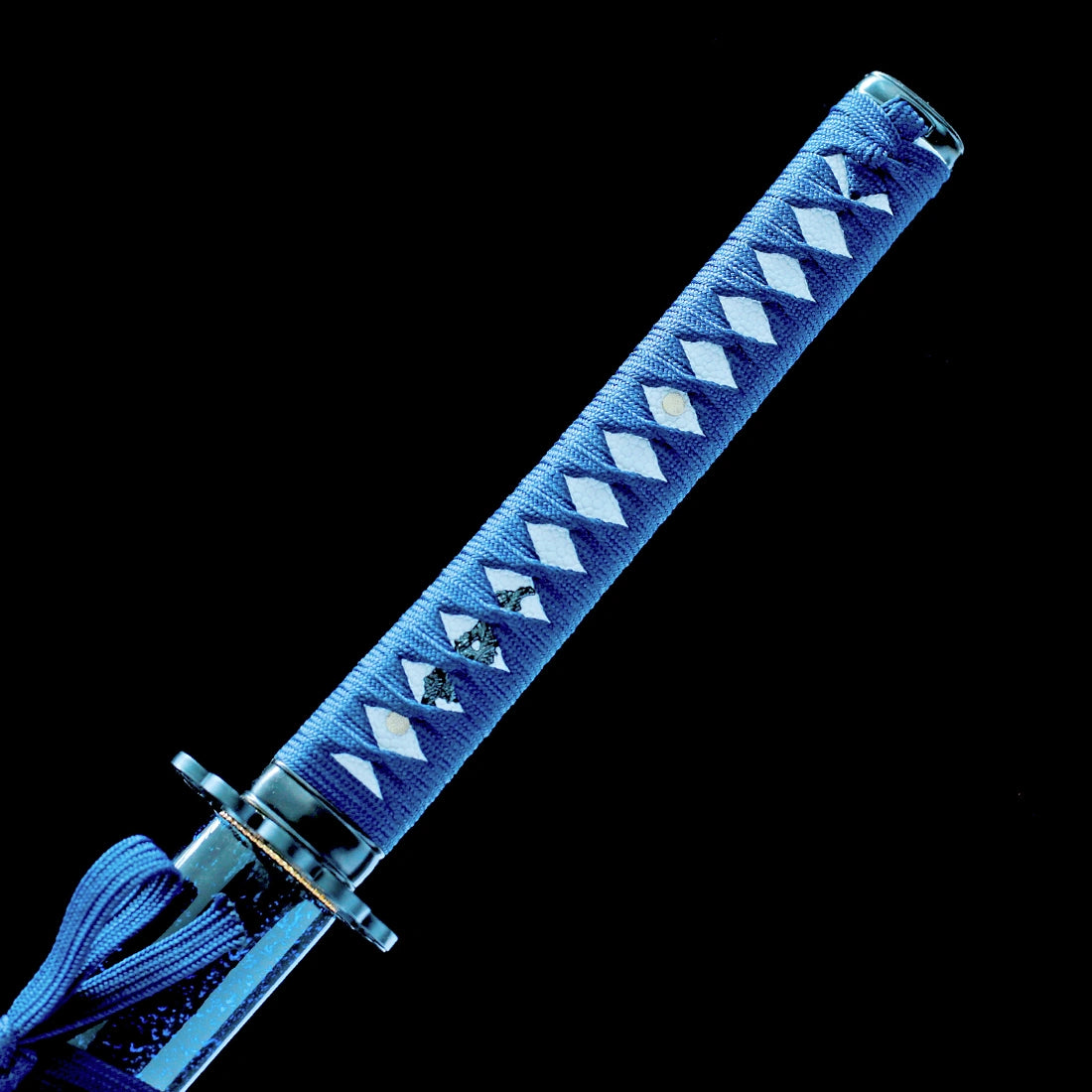 Handmade Samurai Sword – Blue T10 Carbon Steel Blade – Full Tang – High Performance