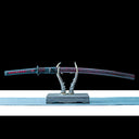Handmade Samurai Sword – T10 Carbon Steel Blade – Full Tang – Red – Real Sword