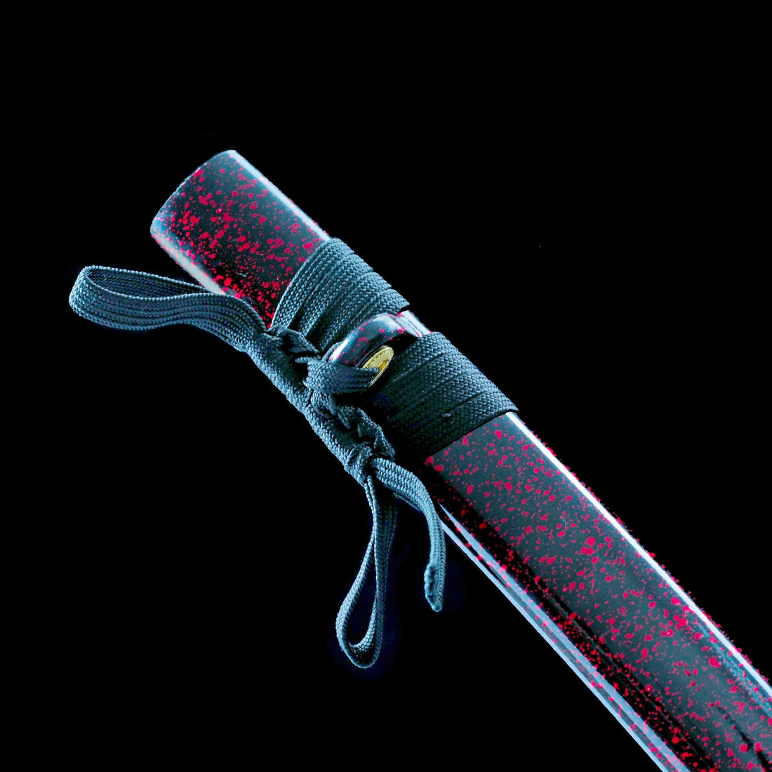 Handmade Samurai Sword – T10 Carbon Steel Blade – Full Tang – Red – Real Sword