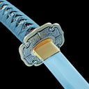 Handmade True Katana Sword – High Performance T10 Carbon Steel Blade – Black Scabbard – Full Tang