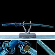 High Performance Katana Sword – Handmade 1060 Carbon Steel Blade – Full Tang – Black Scabbard