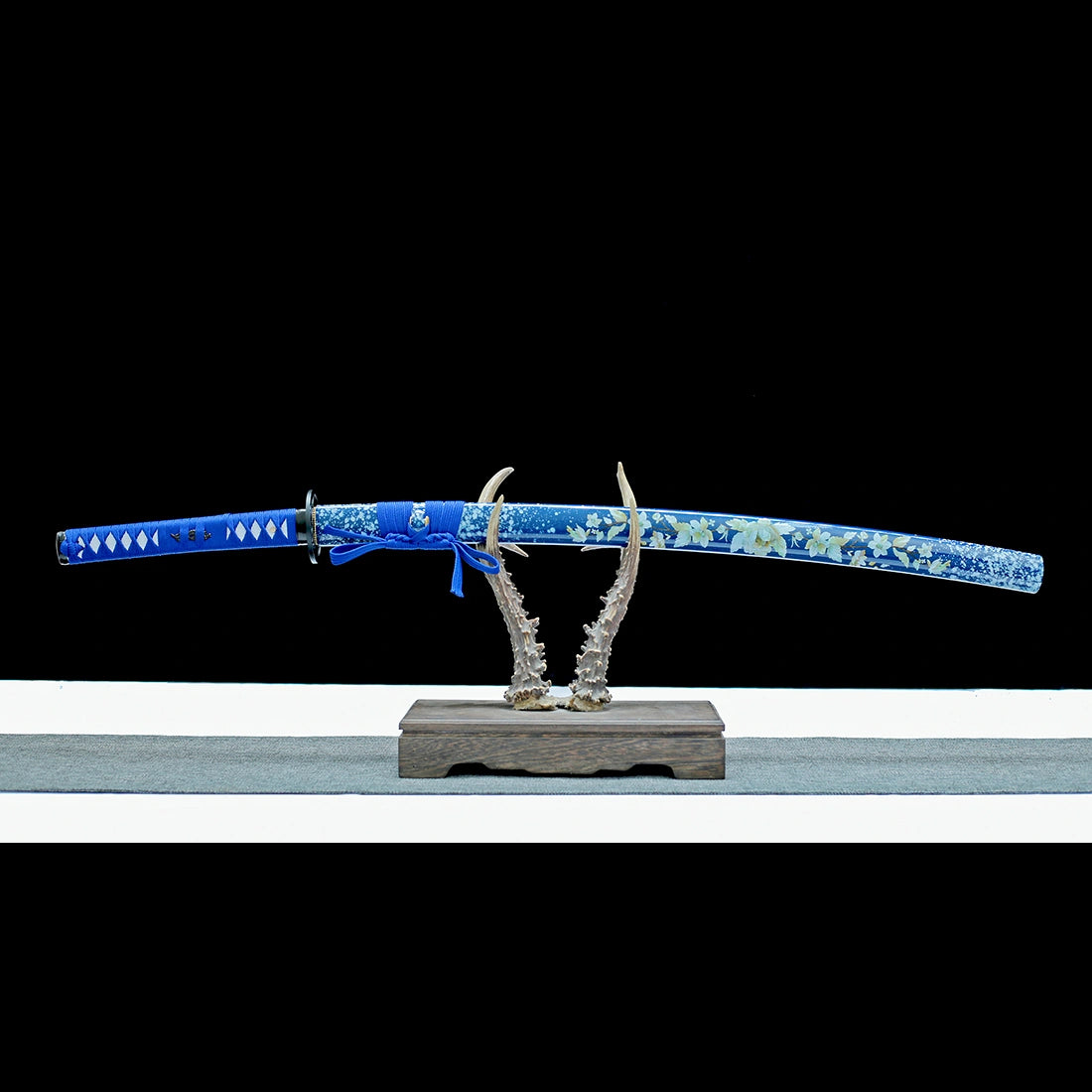High Performance Katana Sword – Handmade T10 Carbon Steel Blade – Full Tang – Blue