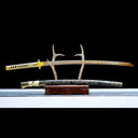 High Performance Real Katana Sword – Handmade Gold 1065 Carbon Steel Blade – Full Tang