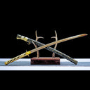 High Performance Real Katana Sword – Handmade Gold 1065 Carbon Steel Blade – Full Tang