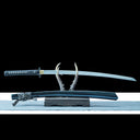 Japanese Naginata Katana – High Performance 1065 Carbon Steel Blade – Black – Full Tang