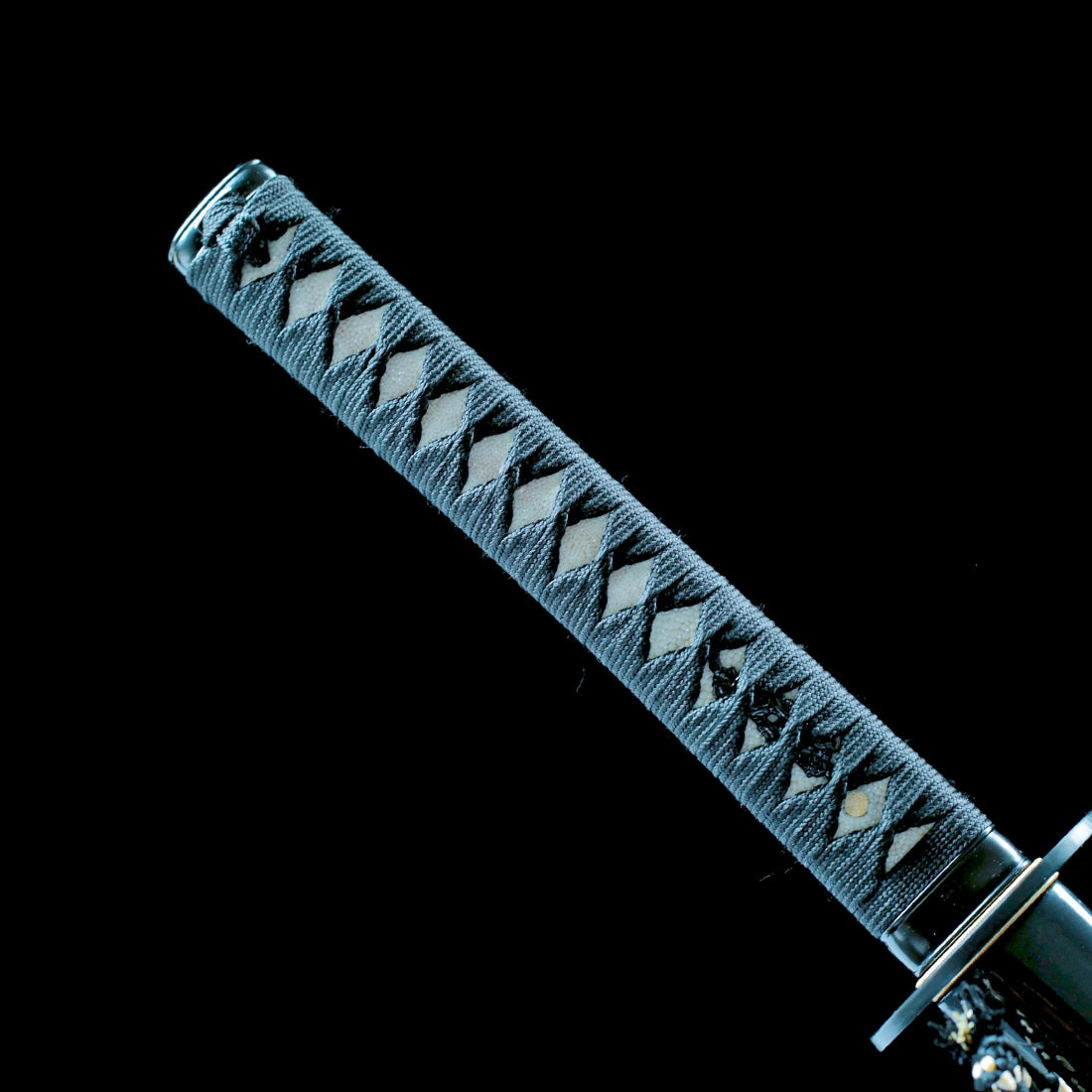 Japanese Naginata Katana – High Performance 1065 Carbon Steel Blade – Black – Full Tang