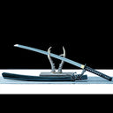 Japanese Naginata Katana – High Performance 1065 Carbon Steel Blade – Black – Full Tang