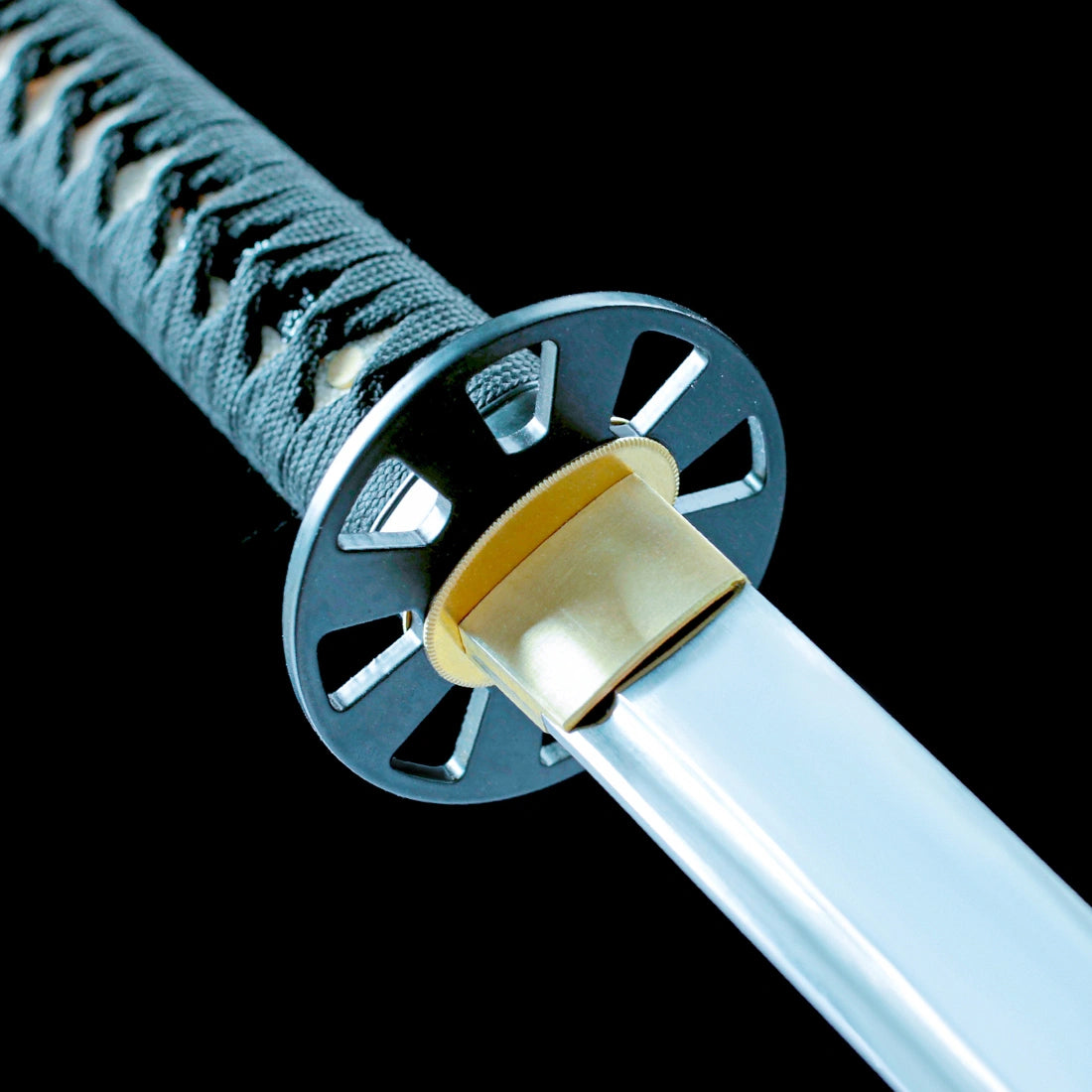 Japanese Naginata Katana – High Performance 1065 Carbon Steel Blade – Black – Full Tang