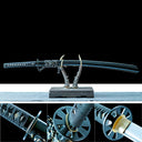Japanese Naginata Katana – High Performance 1065 Carbon Steel Blade – Black – Full Tang