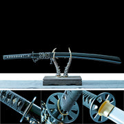 Japanese Naginata Katana – High Performance 1065 Carbon Steel Blade – Black – Full Tang