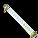 Japanese Tachi Sword – Handmade Red Damascus Pattern Steel Blade – Full Tang – High Performance – Premium Quality