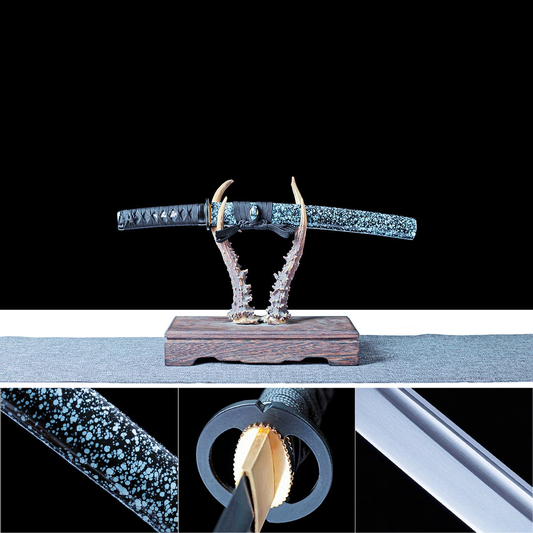 Japanese Tanto Sword – Hand forged 1065 Carbon Steel Blade – Full Tang – Battle Ready