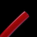 Japanese Tanto – Red Matte Scabbard – 1065 Carbon Steel Blade – Gold Tsuba