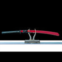Japanese Naginata Katana – High Performance Manganese Steel Blade – Red – Full Tang