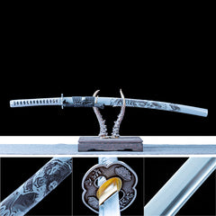 Tiger's Claw Katana (Black Tiger-Motif Scabbard)