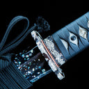 Katana Sword – Handmade Japanese Katana Sword – T10 High Carbon Steel Blade – Black Scabbard