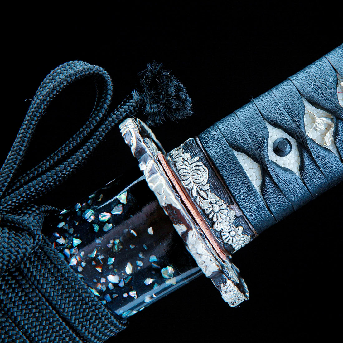 Katana Sword – Handmade Japanese Katana Sword – T10 High Carbon Steel Blade – Black Scabbard