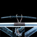 Katana Sword – Handmade Japanese Katana Sword – T10 High Carbon Steel Blade – Black Scabbard