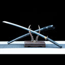 Katana Sword – Handmade Japanese Katana Sword – T10 High Carbon Steel Blade – Black Scabbard